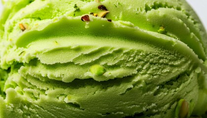 macro texture of pistachio ice cream for creative use