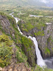 voringsfossen waterfall in norway hardanhenvida scandinavia