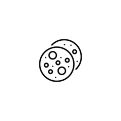 Bakery products icon flat vector design.