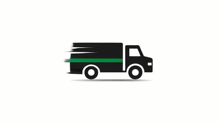 Simple Work Truck Vector Logo Business Vehicle Solutions Design Commercial Transport Icon Professional Fleet Management Symbol Minimalist Trucking Company Graphic
