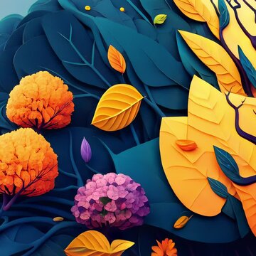 Human brain tree with flowers mental health, self care concept, positive thinking, creative mind, ADHD, schizophrenia, depression, Anxiety, panic attacks, Voices in my head, Neurodiversity