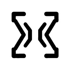 Mirrored Arrows in Minimalist Design