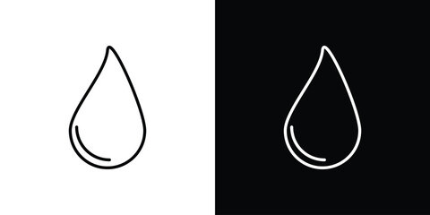 Drop icon outline. EPS 10 editable vector