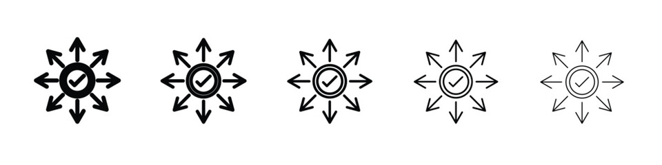 Versatile icon in web style. Vector illustration. Eps10