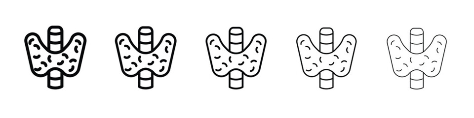 Thyroid icon in web style. Vector illustration. Eps10