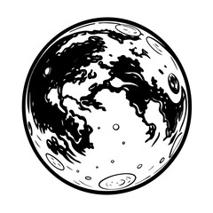 Here's a single sentence to describe the image using your provided words:

A vibrant blue planet Earth, with its continents and oceans, is isolated in the black expanse of space, showcasing its global