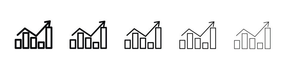 Stagflation icon in web style. Vector illustration. Eps10