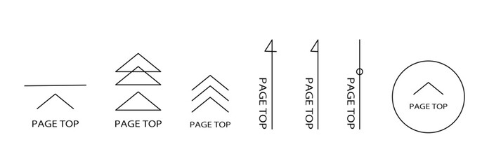 ページトップへ戻るボタンコレクション / Back to Top Button Collection