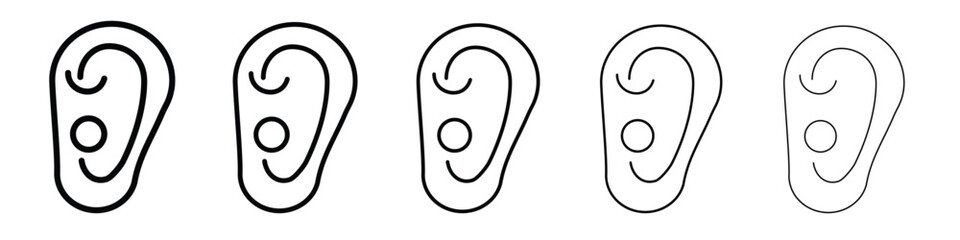 Otitis icon in web style. Vector illustration. Eps10