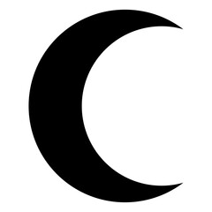 Moon and Stars Vector Illustration with Golden Crescent and Night Sky Elements