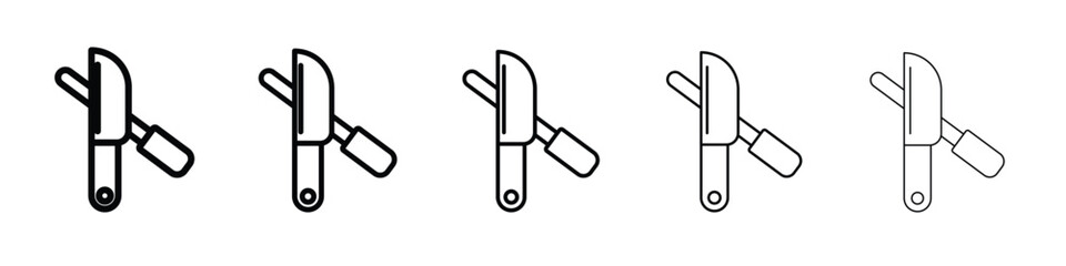 Fototapeta premium Knife sharpener icon in web style. Vector illustration. Eps10