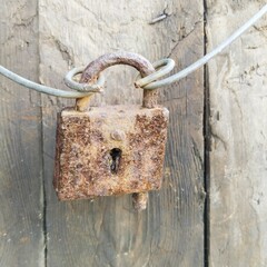An old castle, eaten away by rust.