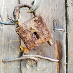 An old castle, eaten away by rust.