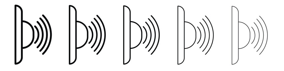 Infrared icon in web style. Vector illustration. Eps10