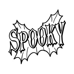 Vector illustration of an abstract lion and cartoon horse with autumn maple leaf design