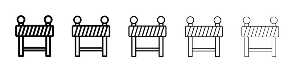Barrier icon in web style. Vector illustration. Eps10