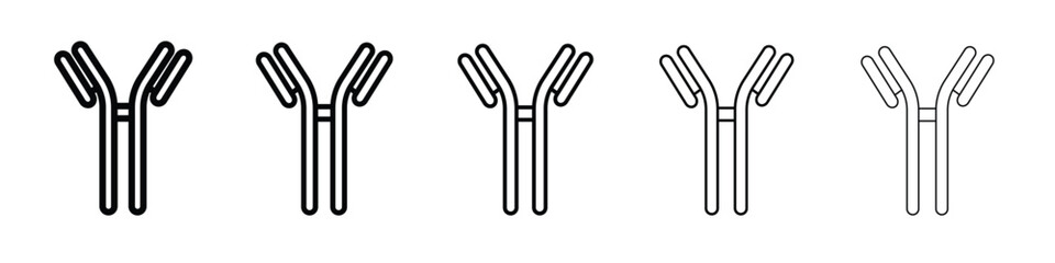 Antibody icon in web style. Vector illustration. Eps10