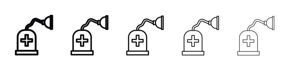 Anesthesia icon in web style. Vector illustration. Eps10