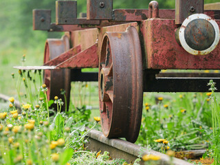 rostige räder eisenbahn