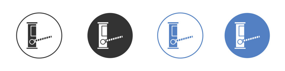 Toll road icon concept. solid style icon designs for website, app, UI.