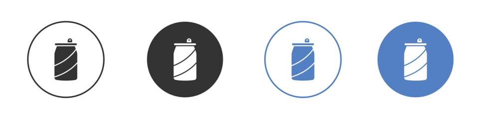 Soda can icon concept. solid style icon designs for website, app, UI.