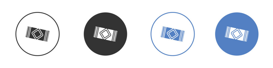 Obraz premium Rugs icon concept. solid style icon designs for website, app, UI.
