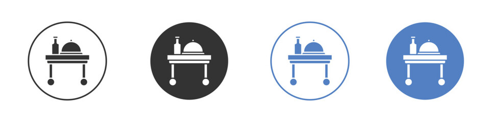 Room service icon concept. solid style icon designs for website, app, UI.