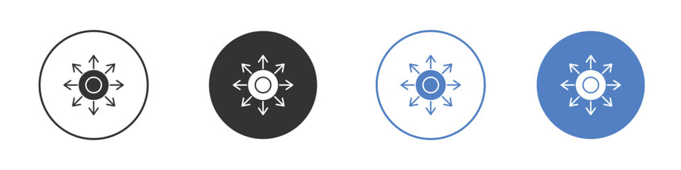 Multichannel icon concept. solid style icon designs for website, app, UI.