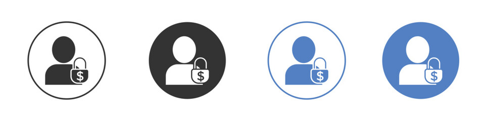 Guarantor icon concept. solid style icon designs for website, app, UI.