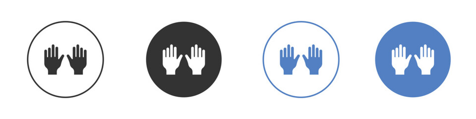 Gloves icon concept. solid style icon designs for website, app, UI.