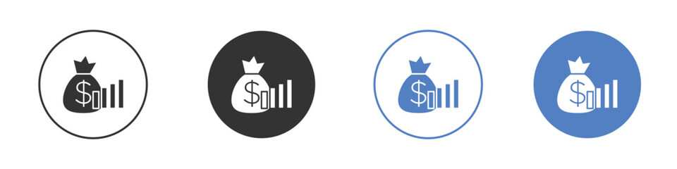 Fiscal policy icon concept. solid style icon designs for website, app, UI.