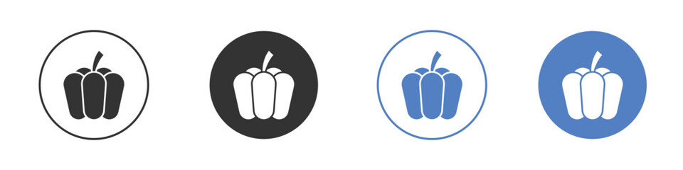 Capsicum icon concept. solid style icon designs for website, app, UI.