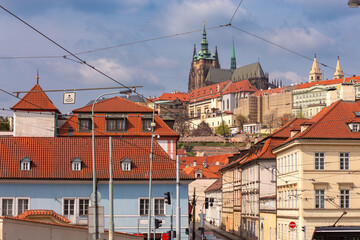 St Vitus Cathedral and Mala Strana in Prague, Czech Republic