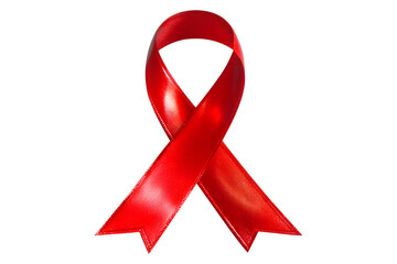 3D Red Awareness Ribbon for HIV, AIDS and Charity Campaigns