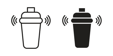 Shaker icon vector, sign and symbol for design, website or apps elements.