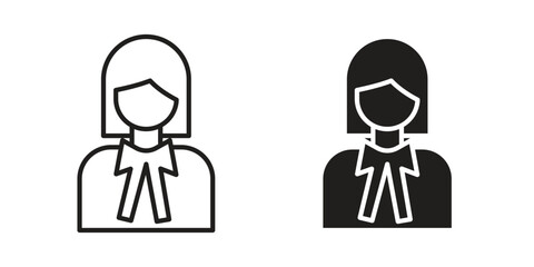 Lawyer icon vector, sign and symbol for design, website or apps elements.