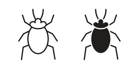 Bedbug icon vector, sign and symbol for design, website or apps elements.