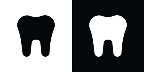 Tooth icon collection. Flat illustration of vector icon