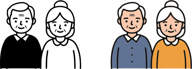 couple old man icon
