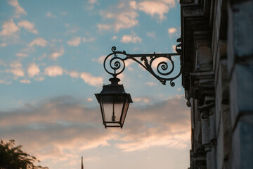 Sunset Vintage Streetlight
