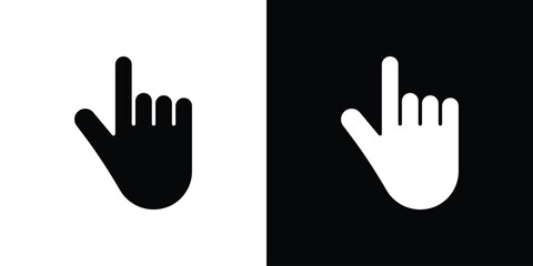 Obraz premium Pointing hand icon collection. Flat illustration of vector icon