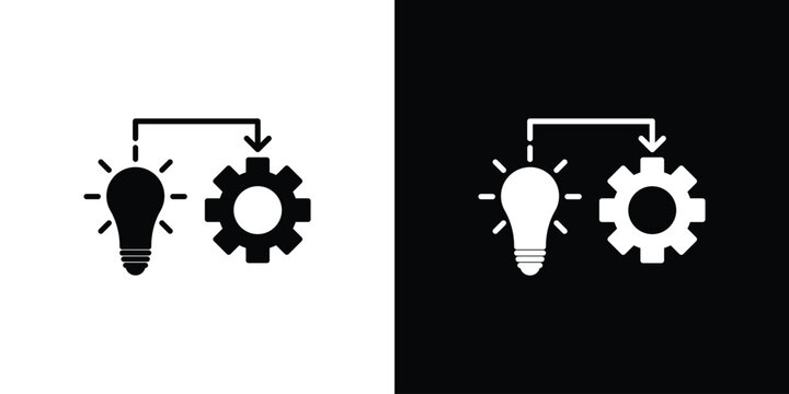 Implementation icon collection. Flat illustration of vector icon