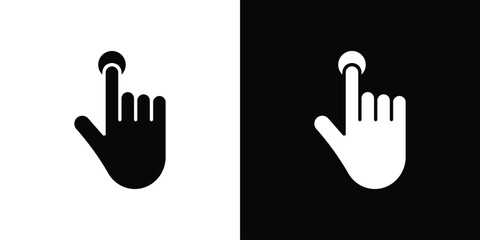 Obraz premium Finger control icon collection. Flat illustration of vector icon
