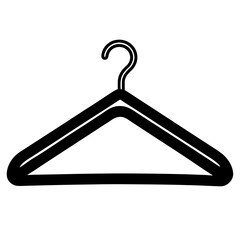 A clothes hanger vector, a unique hanger design, a vector of a clothes hanger, a simple clothes hanger art, a clothes hanger symbol isolated