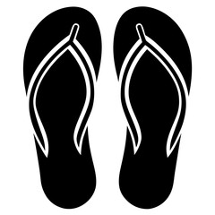 Different flip flops vector, a flip flops design, vector of a stylish flip flops, simple flip flops art, a flip flops symbol isolated