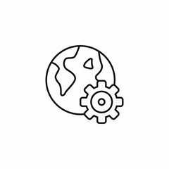 global settings icon sign vector