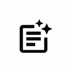 highlighted text icon sign vector