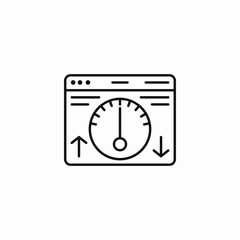 Obraz premium website traffic icon sign vector