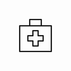 medical briefcase icon sign vector