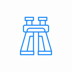 military binoculars icon sign vector